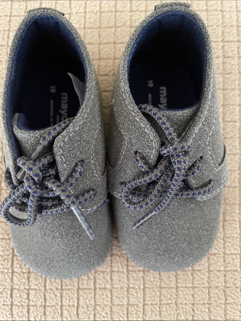 Mayoral Gray Toddler Lace-Up Walker Shoes